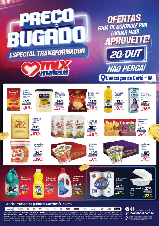 Catálogo Supermercados Mateus em Embu das Artes | Preço Bugado - Transforma | 2025-10-20T00:00:00.000Z - 2025-10-20T00:00:00.000Z