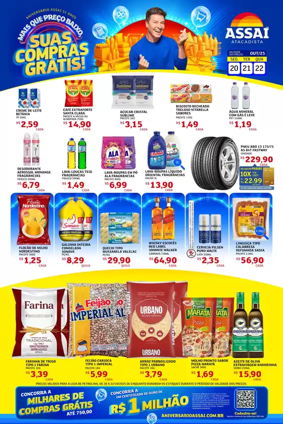 Catálogo Assaí Atacadista em Ribeirão das Neves | Ofertas e promoções atuais | 2025-10-20T00:00:00.000Z - 2025-10-22T00:00:00.000Z