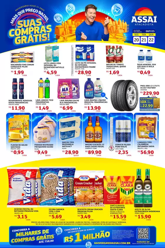 Catálogo Assaí Atacadista em Ribeirão das Neves | Melhores ofertas para todos os caçadores de pechinchas | 2025-10-20T00:00:00.000Z - 2025-10-22T00:00:00.000Z