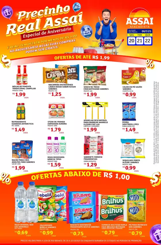 Catálogo Assaí Atacadista em Ribeirão das Neves | Economize agora com nossas ofertas | 2025-10-20T00:00:00.000Z - 2025-10-22T00:00:00.000Z