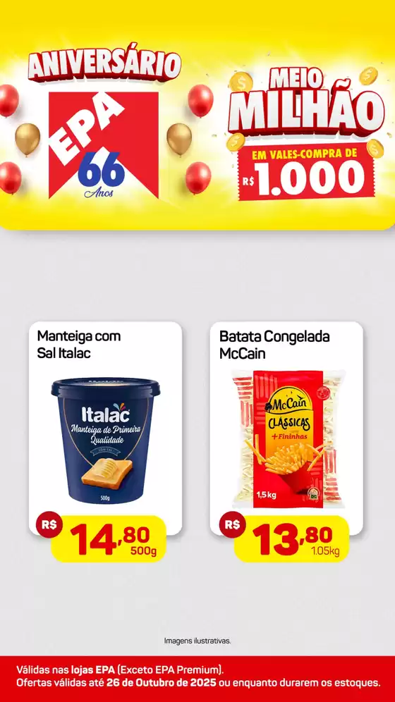 Catálogo Epa | Aniversàrio Epa Meio Milhão  | 2025-10-20T00:00:00.000Z - 2025-10-26T00:00:00.000Z