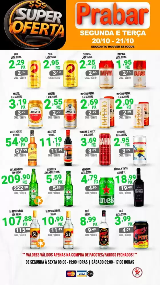 Catálogo Prabar Bebidas em Timbó | Super Ofertas Segunda E Terça | 2025-10-20T00:00:00.000Z - 2025-10-21T00:00:00.000Z