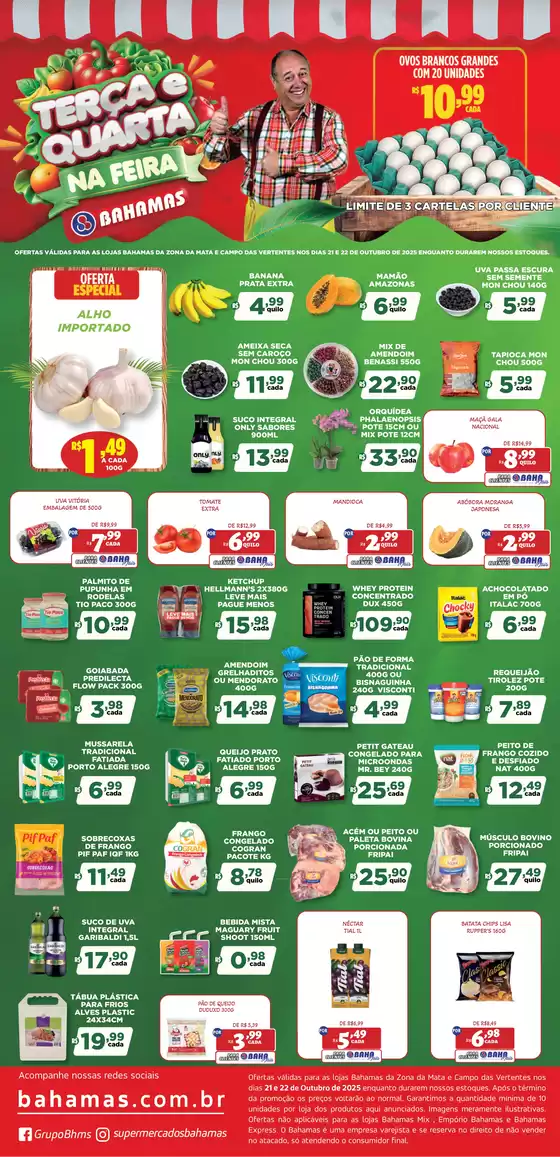 Catálogo Bahamas Supermercados em Paranaguá | Terça e Quarta na Feira Bahamas | 2025-10-21T00:00:00.000Z - 2025-10-22T00:00:00.000Z