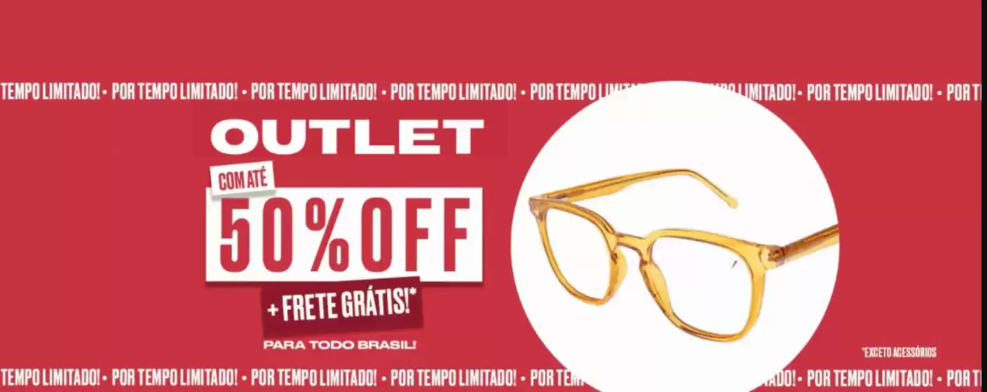 Catálogo Chilli Beans em Cajuru | Outlet com ate 50% off ! | 2025-10-21T00:00:00.000Z - 2025-11-05T00:00:00.000Z