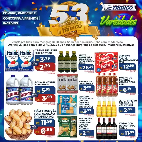Catálogo Supermercados Tridico em Ponta Grossa | Variedade  | 2025-10-21T00:00:00.000Z - 2025-10-21T00:00:00.000Z