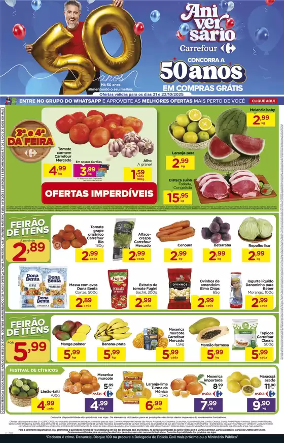 Catálogo Carrefour em São José | FEIRA | 2025-10-21T00:00:00.000Z - 2025-10-22T00:00:00.000Z