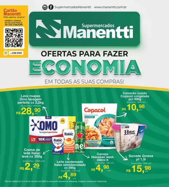 Catálogo Supermercados Manentti em Manaus | Ofertas Para Fazer Economia | 2025-10-22T00:00:00.000Z - 2025-10-28T00:00:00.000Z