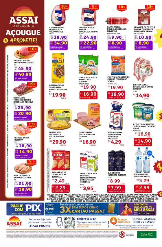 Grandes descontos em produtos selecionados