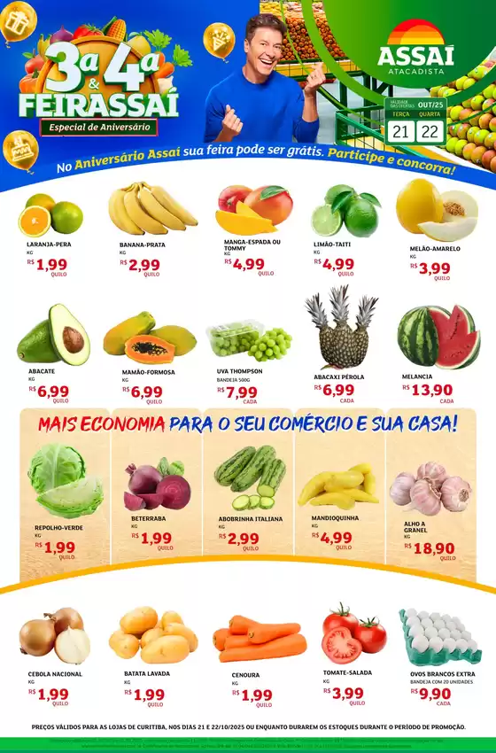 Catálogo Assaí Atacadista em Curitiba | Ofertas especiais atraentes para todos | 2025-10-21T00:00:00.000Z - 2025-10-22T00:00:00.000Z