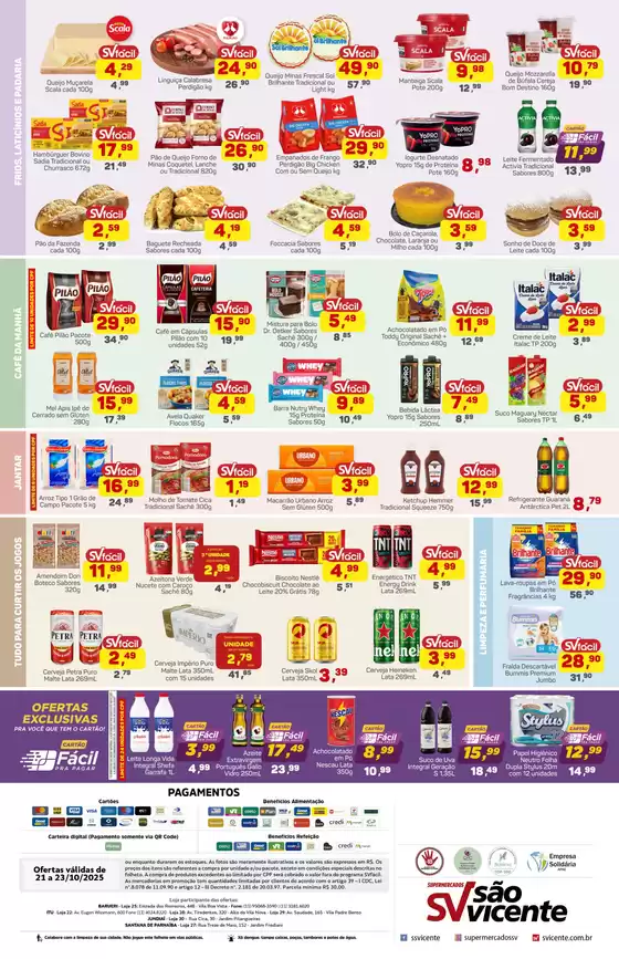 Ofertas especiais atraentes para todos