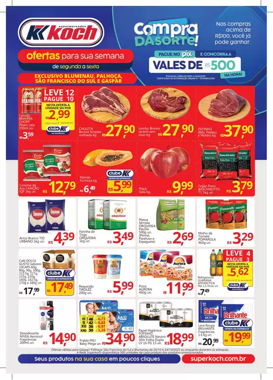 Catálogo Supermercados Koch em Lambari | Nossas melhores ofertas para você | 2025-10-21T00:00:00.000Z - 2025-10-26T00:00:00.000Z