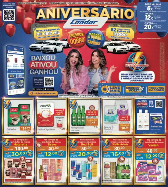 Catálogo Supermercados Condor em Lambari | Ofertas especiais atraentes para todos | 2025-10-21T00:00:00.000Z - 2025-11-02T00:00:00.000Z