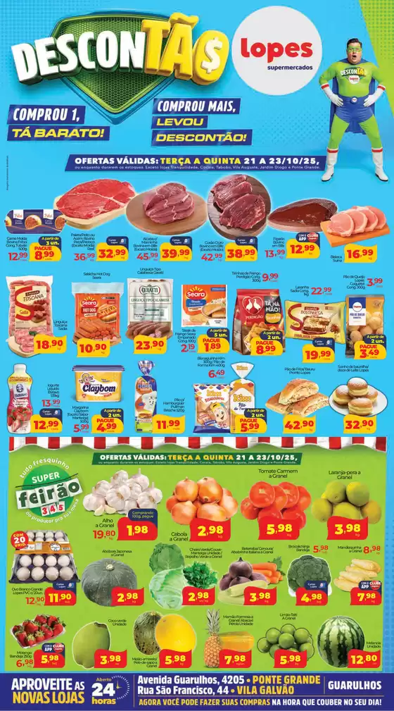 Catálogo Lopes Supermercados em Porto Alegre | Descontão  | 2025-10-21T00:00:00.000Z - 2025-10-23T00:00:00.000Z