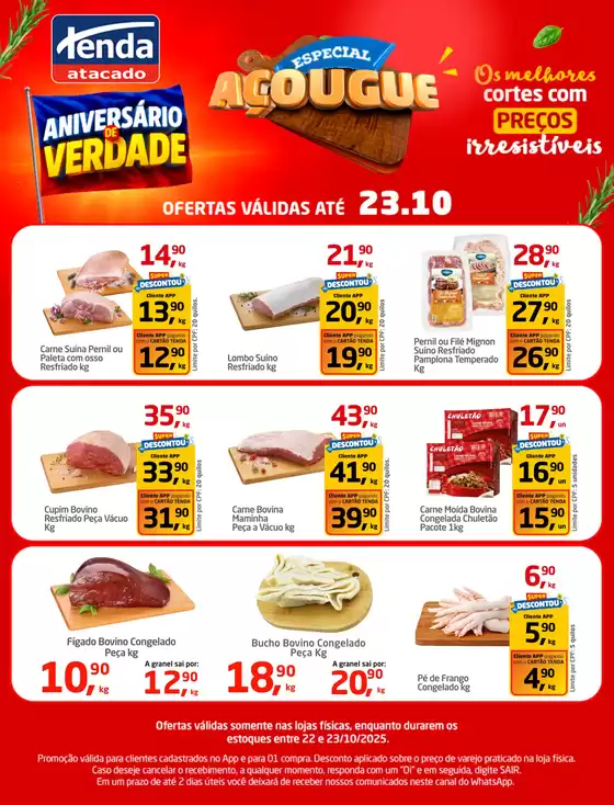 Catálogo Tenda Atacado em Descalvado | Especial Açougue | 2025-10-22T00:00:00.000Z - 2025-10-23T00:00:00.000Z