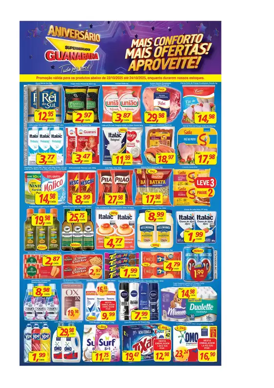 Catálogo Supermercados Guanabara em Cajamar | Encarte Supermercados Guanabara | 2025-10-22T00:00:00.000Z - 2025-10-24T00:00:00.000Z