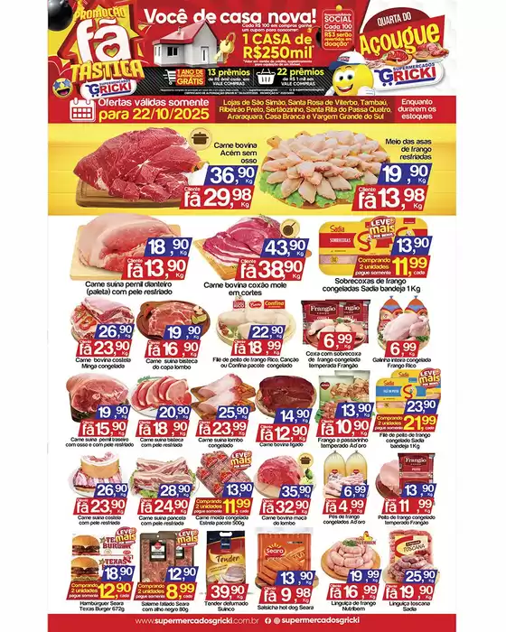 Catálogo Supermercados Gricki em Cajamar | Encarte Supermercados Gricki | 2025-10-22T00:00:00.000Z - 2025-10-22T00:00:00.000Z