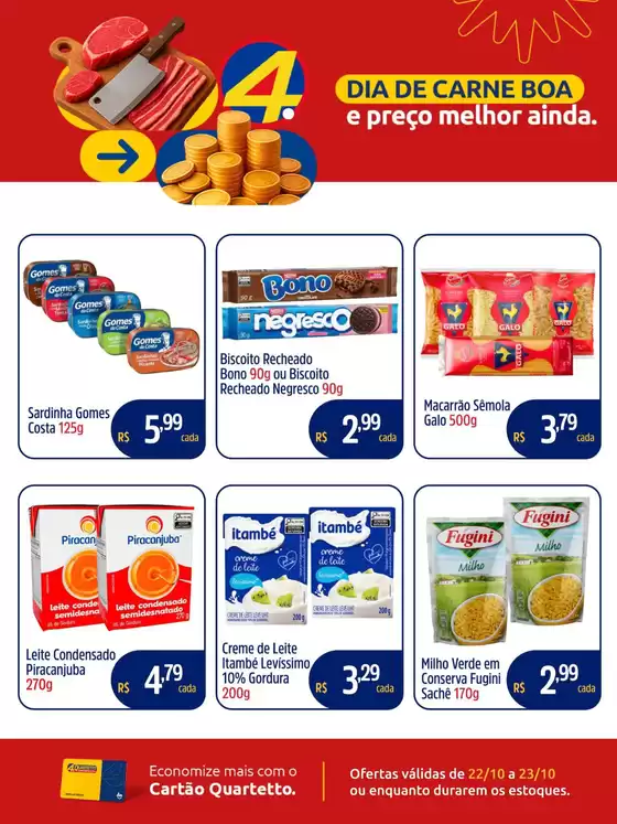 Catálogo Quartetto Supermercados em Piracicaba | Encarte Quartetto Supermercados | 2025-10-22T00:00:00.000Z - 2025-10-23T00:00:00.000Z