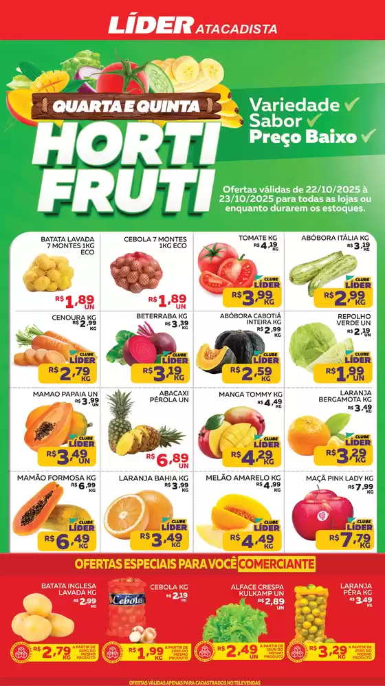 Catálogo Líder Atacadista em Piracicaba | QUARTA E QUINTA DO HORTIFRÚTI | 2025-10-22T00:00:00.000Z - 2025-10-23T00:00:00.000Z