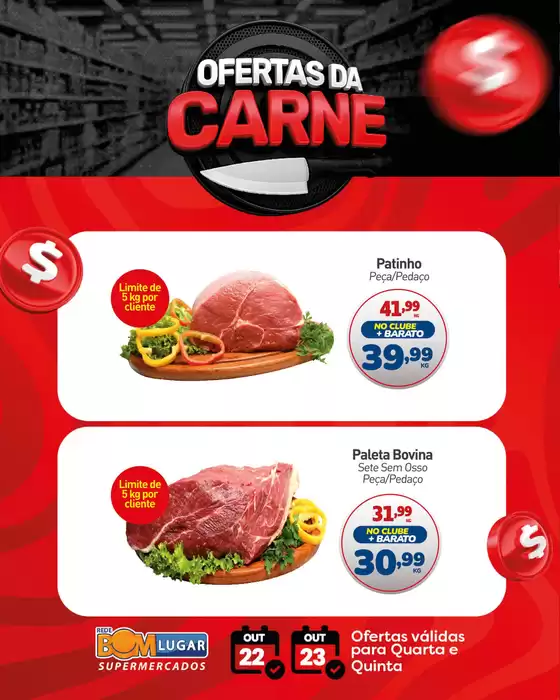 Catálogo Rede Bom Lugar em Schroeder | OFERTAS DA CARNE | 2025-10-22T00:00:00.000Z - 2025-10-23T00:00:00.000Z