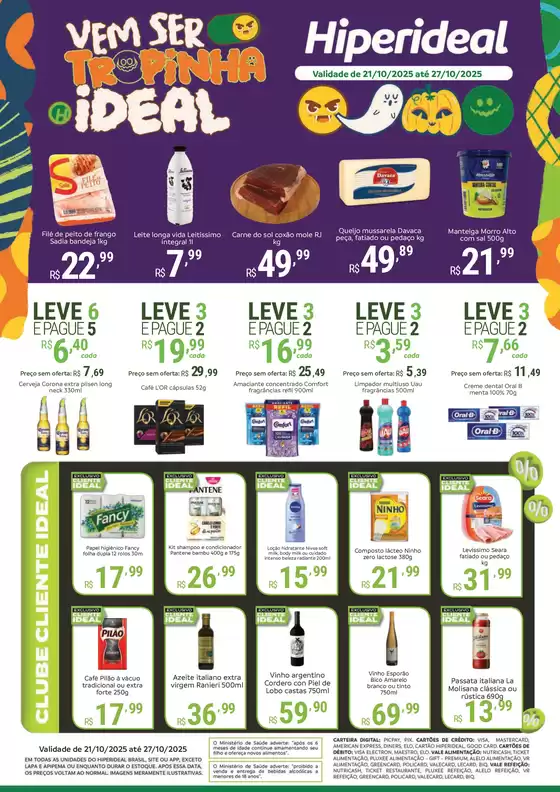 Catálogo Hiperideal Supermercados em Schroeder | Vem Ser Tropinha Ideal | 2025-10-22T00:00:00.000Z - 2025-10-27T00:00:00.000Z