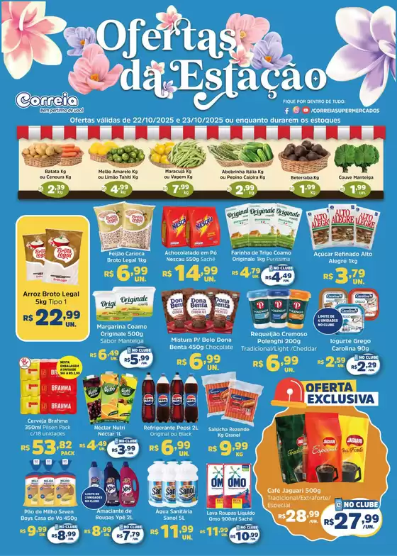 Catálogo Supermercados Correia em Camaçari | Ofertas Da Estação  | 2025-10-15T00:00:00.000Z - 2025-10-23T00:00:00.000Z
