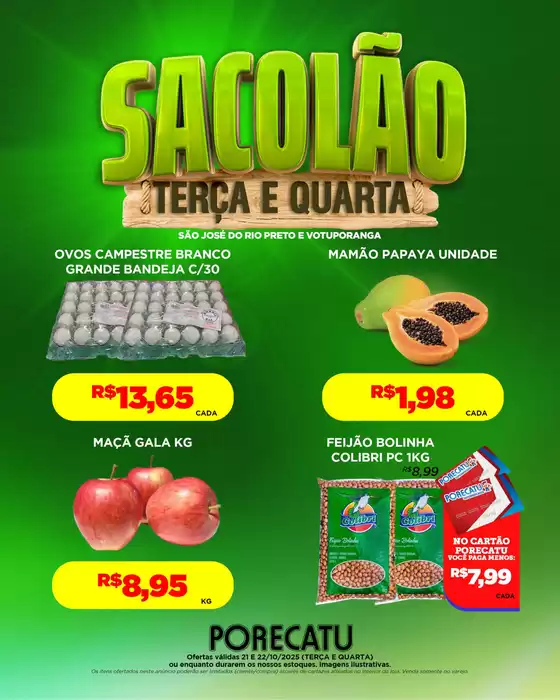 Catálogo Supermercado Porecatu em Camaçari | Terça E Quarta | 2025-10-22T00:00:00.000Z - 2025-10-22T00:00:00.000Z