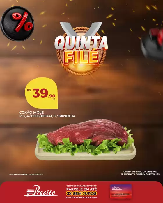 Catálogo Supermercado Precito em Santa Maria | Quinta Filé  | 2025-10-23T00:00:00.000Z - 2025-10-23T00:00:00.000Z