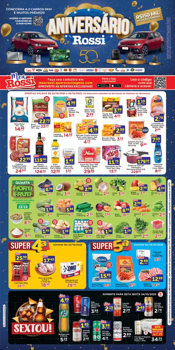 Catálogo Rossi Supermercados | Descontos e promoções | 2025-10-23T00:00:00.000Z - 2025-10-28T00:00:00.000Z