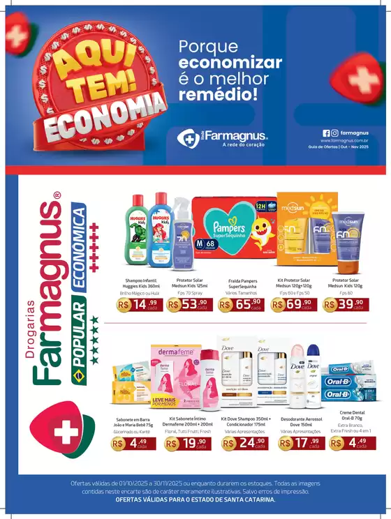 Catálogo Drogarias Farmagnus em Barbacena | Ofertas válidas de 01/10/2025 a 30/11/2025 ou enquanto durarem os estoques. SC | 2025-10-23T00:00:00.000Z - 2025-11-30T00:00:00.000Z