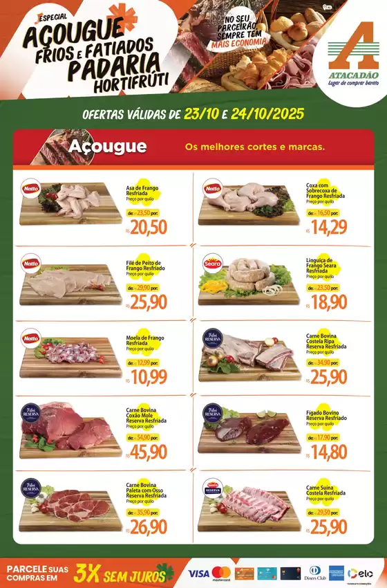 Catálogo Atacadão em Londrina | Atacadão - Açougue, Padaria, Frios e Hortifrúti | 2025-10-23T00:00:00.000Z - 2025-10-24T00:00:00.000Z