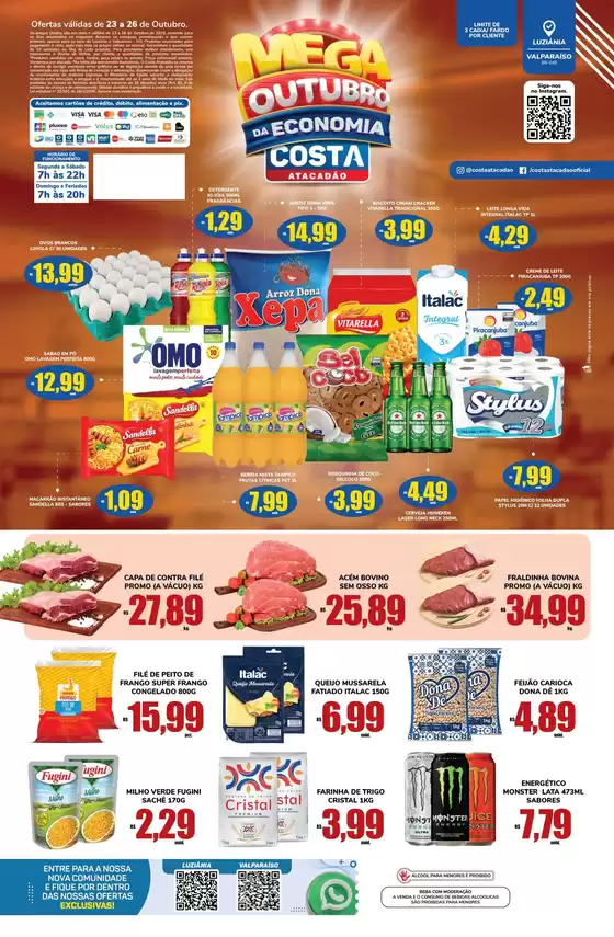 Catálogo Costa Atacadão em Londrina | Ofertas para caçadores de pechinchas | 2025-10-23T00:00:00.000Z - 2025-10-26T00:00:00.000Z