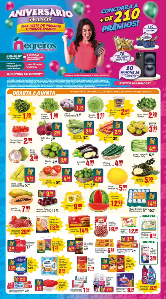 Catálogo Negreiros Supermercados em Curitiba | Aniversàrio Negreiros  | 2025-10-23T00:00:00.000Z - 2025-10-28T00:00:00.000Z