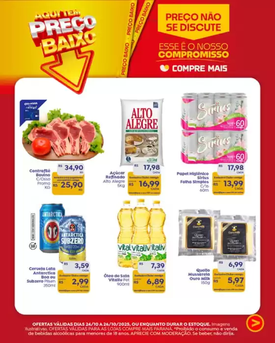 Catálogo Compre Mais em Guapimirim | Aqui Tem Preço Baixo  | 2025-10-24T00:00:00.000Z - 2025-10-26T00:00:00.000Z