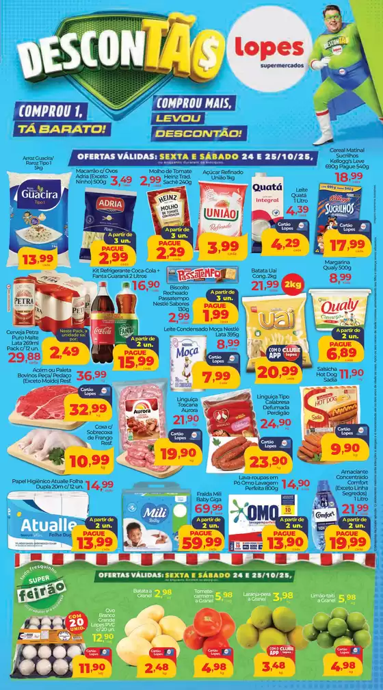 Catálogo Lopes Supermercados em Salvador | Descontão  | 2025-10-24T00:00:00.000Z - 2025-10-27T00:00:00.000Z