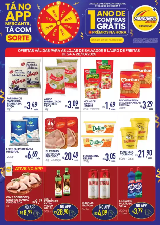Catálogo Mercantil Atacado em Salvador | Uno Ano De Compras Grátis | 2025-10-24T00:00:00.000Z - 2025-10-28T00:00:00.000Z