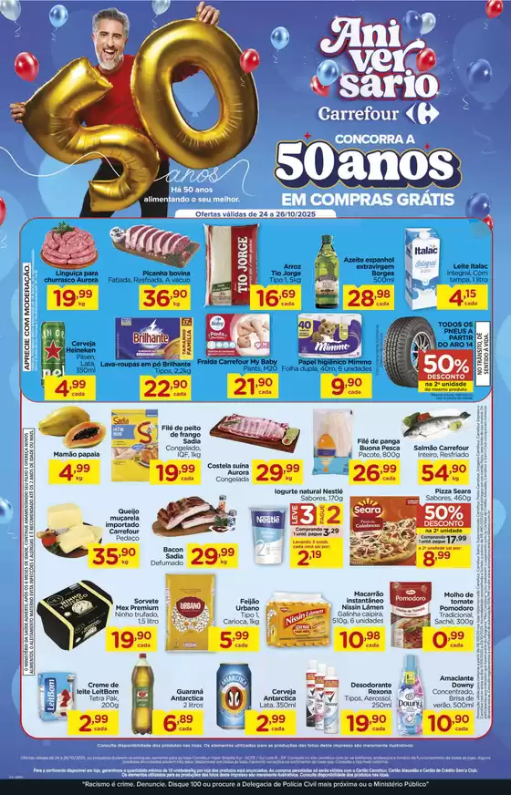 Catálogo Carrefour em Aracaju | Melhores ofertas para todos os clientes | 2025-10-24T00:00:00.000Z - 2025-10-26T00:00:00.000Z