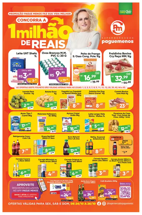 Catálogo Supermercados Pague Menos em Aracaju | Ampla seleção de ofertas | 2025-10-24T00:00:00.000Z - 2025-10-26T00:00:00.000Z