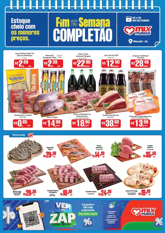 Catálogo Supermercados Mateus em Cosmópolis | Fds Completão | 2025-10-24T00:00:00.000Z - 2025-10-26T00:00:00.000Z