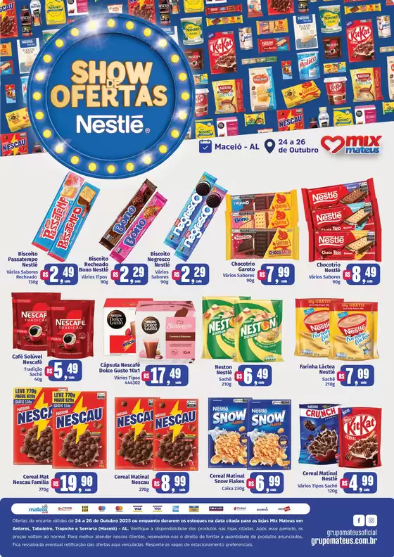 Catálogo Supermercados Mateus em Cosmópolis | Festival Nestle | 2025-10-24T00:00:00.000Z - 2025-10-26T00:00:00.000Z