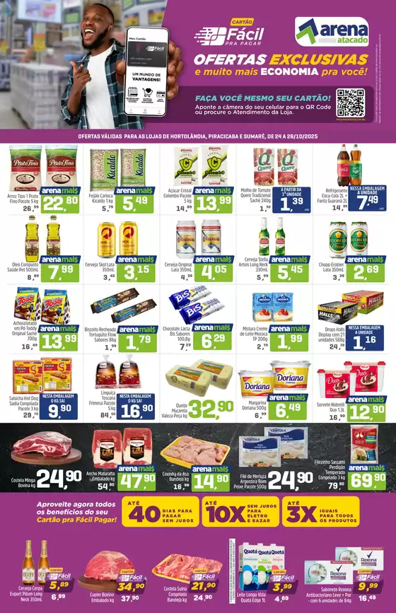 Catálogo Arena Atacado em Cosmópolis | Jornal ofertas | 2025-10-24T00:00:00.000Z - 2025-10-26T00:00:00.000Z