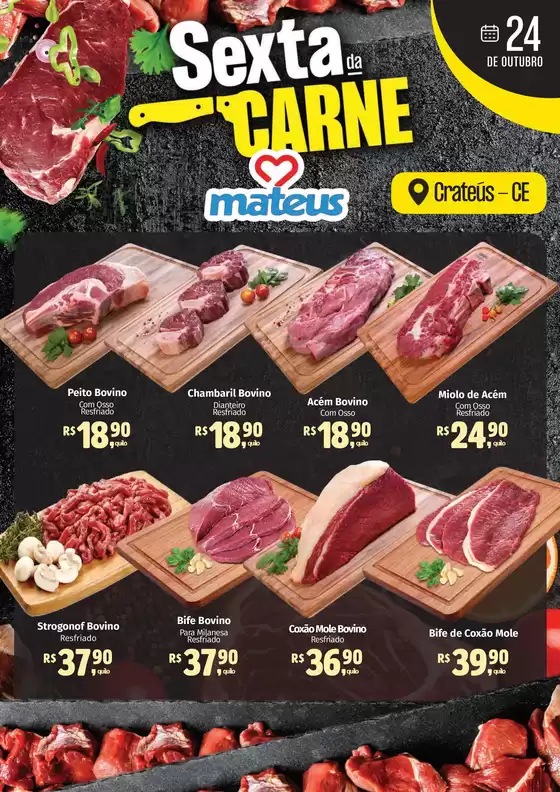 Catálogo Supermercados Mateus em Cosmópolis | Sexta da Carne | 2025-10-24T00:00:00.000Z - 2025-10-24T00:00:00.000Z