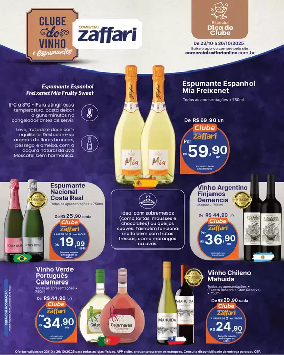 Catálogo Comercial Zaffari em Brasília | CLUBE DO VINHO | 2025-10-24T00:00:00.000Z - 2025-10-26T00:00:00.000Z