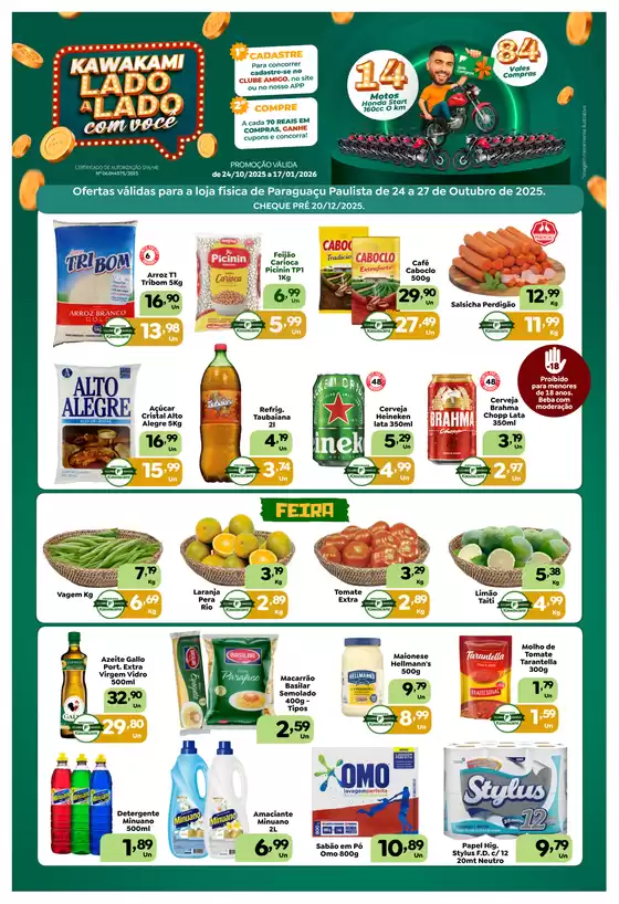 Catálogo Supermercados Kawakami em Mauá | Ofertas - Paraguaçu Paulista | 2025-10-24T00:00:00.000Z - 2025-10-27T00:00:00.000Z