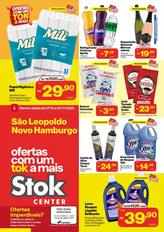 Catálogo Stok Center em São Paulo | Encarte Stok Center Encarte De Ofertas | 2025-10-27T00:00:00.000Z - 2025-11-02T00:00:00.000Z