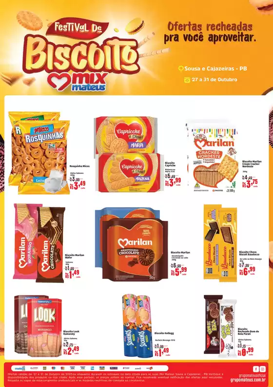 Catálogo Supermercados Mateus em Sousa | Ofertas especiais atraentes para todos | 2025-10-27T00:00:00.000Z - 2025-10-31T00:00:00.000Z