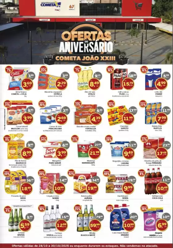 Catálogo Cometa Supermercados em Santo André | Ofertas da aniversario | 2025-10-28T00:00:00.000Z - 2025-10-30T00:00:00.000Z