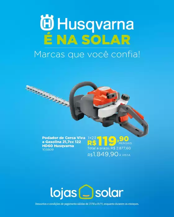 Catálogo Lojas Solar em Aracati | Encarte Lojas Solar | 2025-10-28T00:00:00.000Z - 2025-11-01T00:00:00.000Z