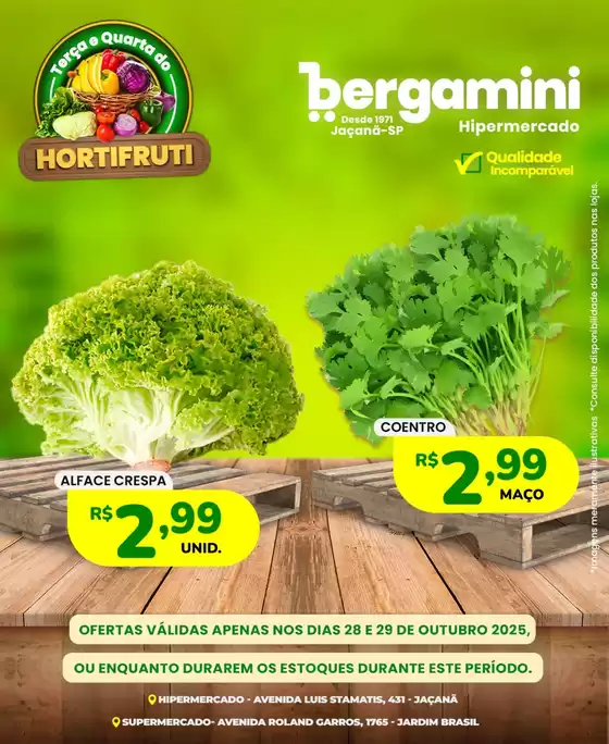 Catálogo Supermercado Bergamini em Colatina | Encarte Supermercado Bergamini | 2025-10-28T00:00:00.000Z - 2025-10-29T00:00:00.000Z