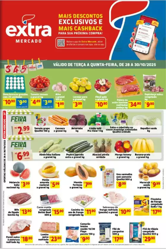 Catálogo Mercado Extra em Colatina | Ofertas  | 2025-10-28T00:00:00.000Z - 2025-11-03T00:00:00.000Z