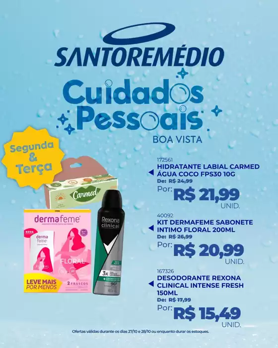 Catálogo Drogarias Santo Remédio em Caravelas | Grandes descontos em produtos selecionados | 2025-10-28T00:00:00.000Z - 2025-10-28T00:00:00.000Z